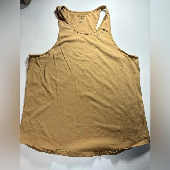 CLASSIC BODYBUILDING RACERBACK STRINGER - Tan - Picture 2 of 5